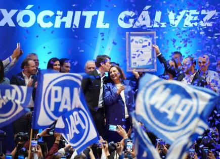 Entrega PAN constancia a Xóchitl Gálvez como candidata presidencial