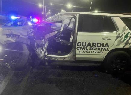 Intensa movilización policíaca en Periférico tras robo de camioneta