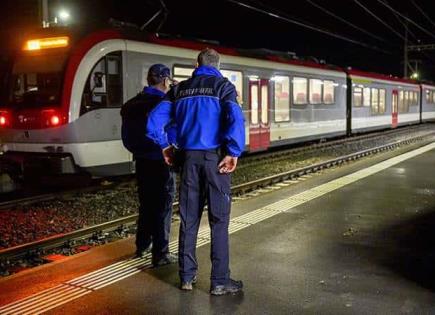 Hombre toma rehenes en tren suizo; lo matan