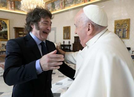 Encuentro entre el papa Francisco y Milei en medio de rumores sobre un viaje a Argentina