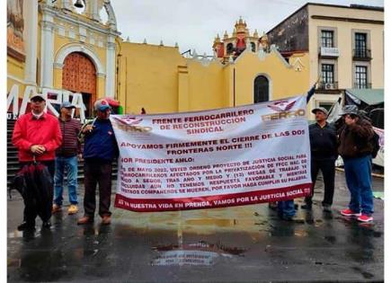 Amagan ferrocarrileros con bloquear Tren Maya