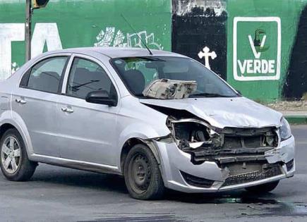 Motociclista herido en desigual choque