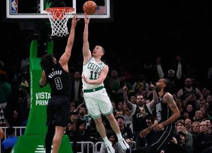 Humillan los Celtics a los Nets, 136-86