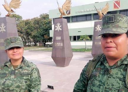 Sólo dos mujeres, en el 36 Batallón