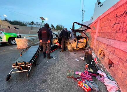Incidente de tr&aacute;nsito en el Boulevard R&iacute;o Santiago