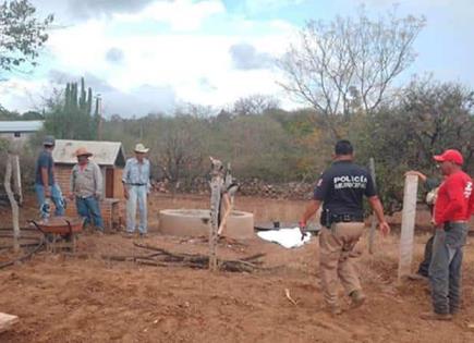 Jornalero muere asfixiado al limpiar un pozo en Rioverde