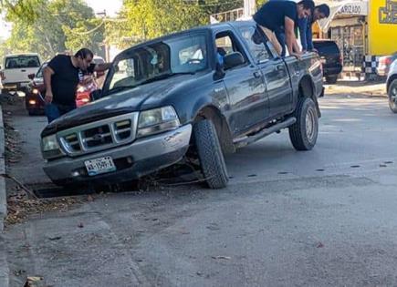 Alcantarilla abierta, una trampa mortal