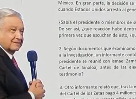 Alista The New York Times reportaje falso sobre mis hijos, advierte AMLO