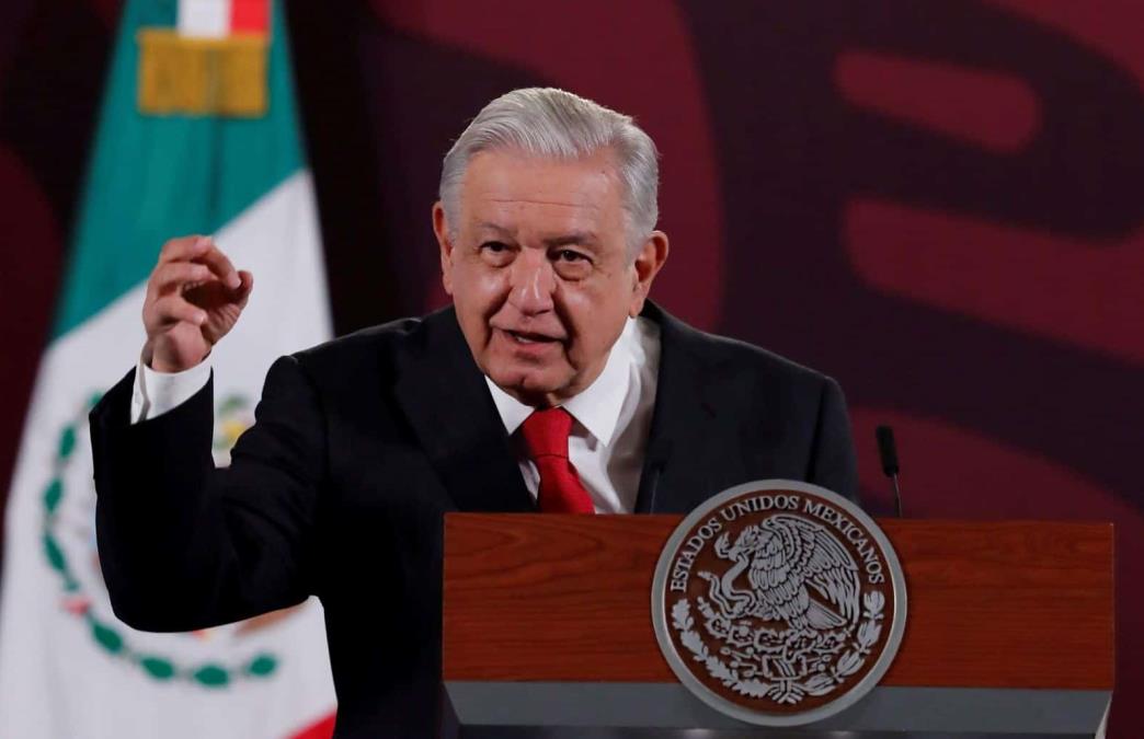 Andrés Manuel López Obrador hoy en su mañanera / Foto: EFE