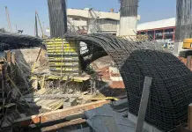 Cae estructura en construcción del Cetram de Santa Martha