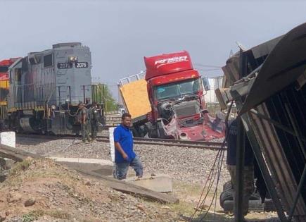 Video | Trailero se cruza y es arrastrado por el tren en Zona Industrial