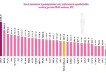 Destacan municipios de SLP por déficit de policías : Inegi