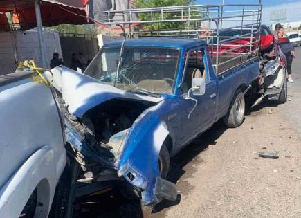 Choque múltiple en carretera a Zacatecas deja cuantiosos daños