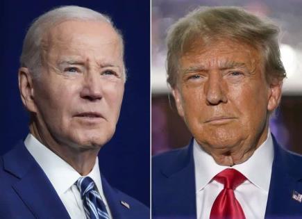 Encuesta revela preferencias entre presidente Biden y Donald Trump