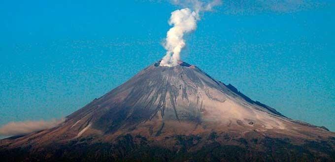 El volcán Popocatépetl se mantiene en el nivel de alerta Amarilla Fase 2