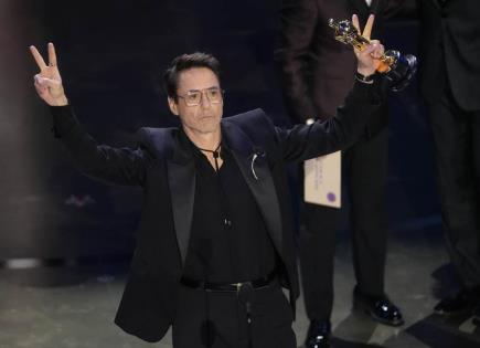 Robert Downey Jr. se corona en los premios de la Academia como mejor actor de reparto