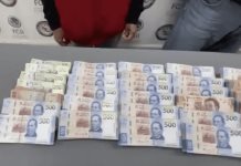 Aseguramiento de dinero en operativo en Nuevo León