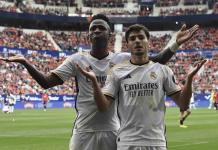Real Madrid se impone a Osasuna con doblete de Vinícius