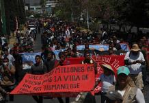 Movilización en Ayotzinapa por Verdad y Justicia