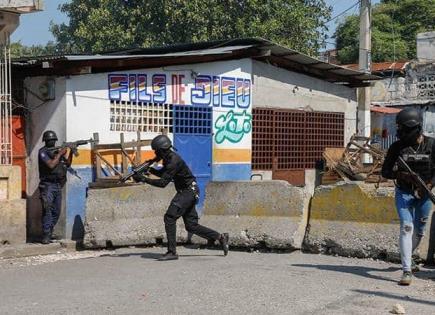 La policía haitiana se enfrenta a las pandillas