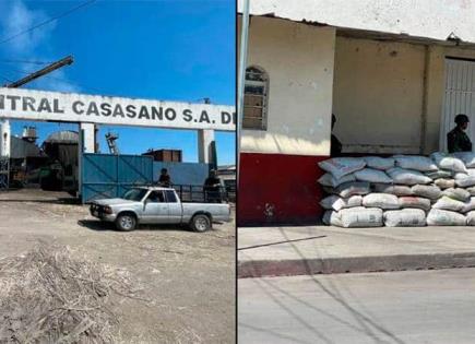 Militares en Morelos custodian ingenio azucarero