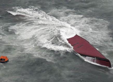 Naufragio de buque cisterna surcoreano en Japón deja 8 muertos y 2 desaparecidos