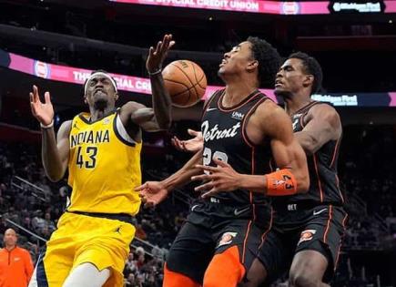 Derrotan Pacers a unos mermados Pistones