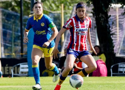 Derrota del Atlético de San Luis frente a América en la Liga MX Femenil