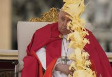 El papa Francisco sorprende al omitir homilía en Domingo de Ramos