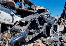 Destruidos vehículos Monstruos en Reynosa por la FGR
