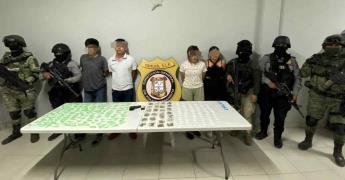 Cae presunta banda de jóvenes narcomenundistas en Tamuín