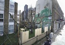 Vandalismo en Mural de Banksy en Londres