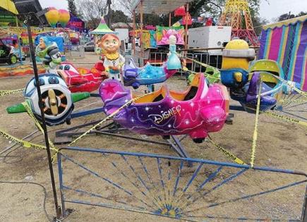 Niño lesionado en juego de la Feria Niño lesionado en juego de la Feria