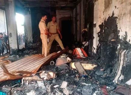 Incendio en sastrería india; 7 muertos