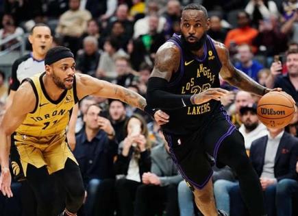 Los Lakers derrotan a decaídos Raptors