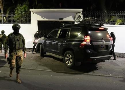 Policía irrumpe en embajada de México en Quito