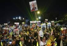 Protesta masiva por la liberación de rehenes en Jerusalén