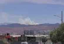 Incendio en la Sierra de San Miguelito