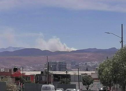 Incendio en la Sierra de San Miguelito