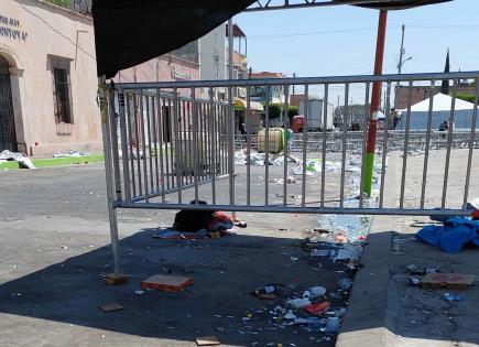Decenas de kilos de basura en Soledad tras clausura de la Fenae 2024