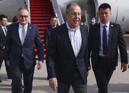 Visita del ministro ruso de Exteriores a China