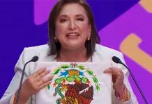 Xóchitl Gálvez y la polémica de la Bandera de México al revés