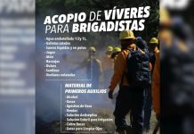 Apoyo para combatir el Incendio en la Sierra de San Miguelito