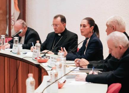 La candidata presidencial Claudia Sheinbaum se reúne con las iglesias para abordar la violencia en México