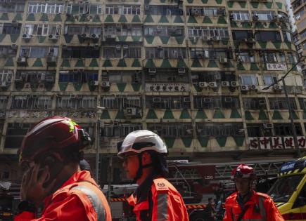 Tragedia en Hong Kong: Incendio en edificio residencial deja 5 muertos