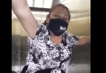 VIDEO | Enfermera queda atrapada en elevador del IMSS  y arremete contra AMLO