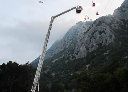 Accidente de teleférico en Turquía; un muerto