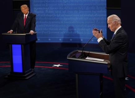 Enfrentamiento entre Joe Biden y Donald Trump en el debate presidencial
