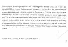 Aunque fue reportada, niegan  en Jucopo deuda de Finanzas