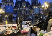Desalojo de campamento de migrantes en París antes de las olimpiadas